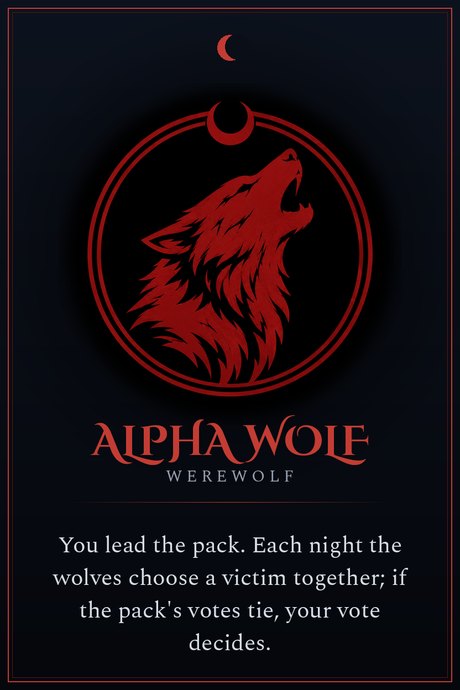 Alpha Wolf role card